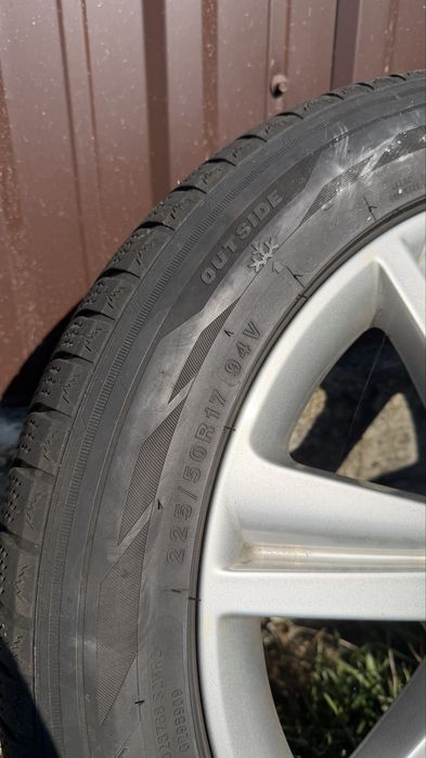 Jante 17 Audi cu anvelope 225 50 17