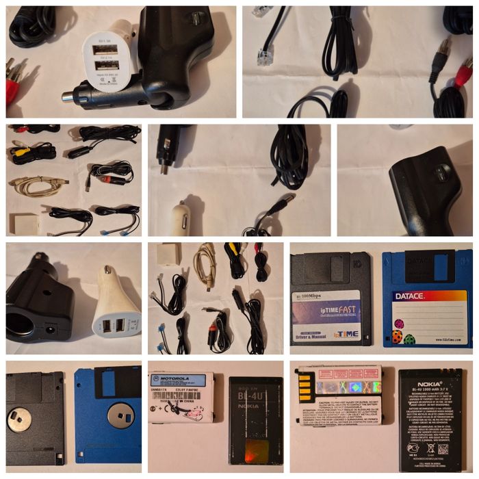 Lot cabluri telefon+audio-video 2xrca+diverse