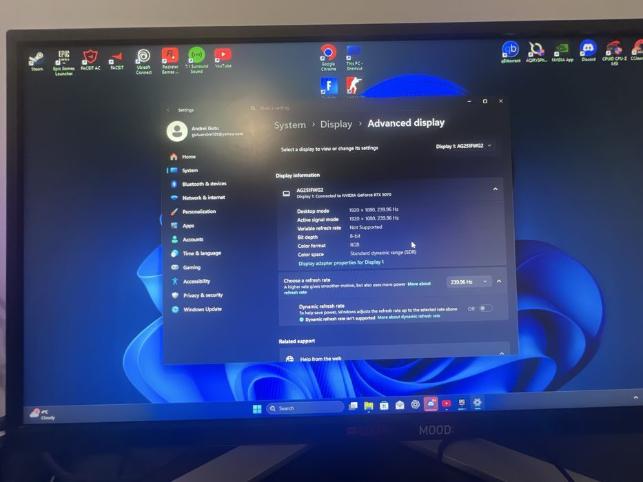 Monitor AGON AG251FZ