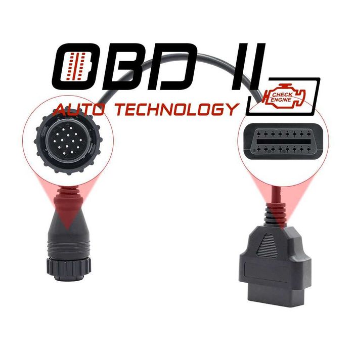 Кабел / Преходник / Адаптер за Mercedes 14 Pin Мерцедес Delphi Autocom