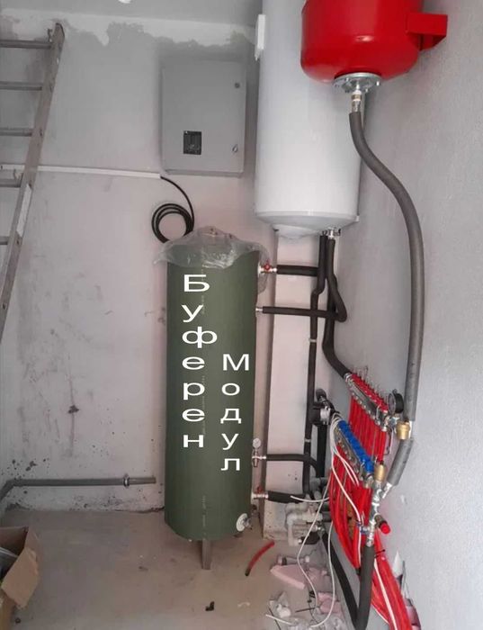 Термопомпа въздух-вода с Буферен Енергиен Модул - икономично отоплени