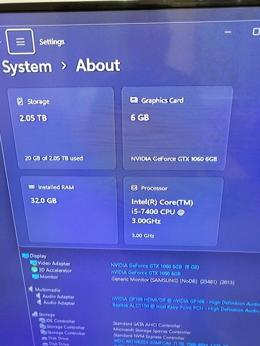Pc Gaming MSI AEGIS 3 , i5 7400 , 32 gb ram , Gtx 1060 6 gb  , 2,25 Tb stocare