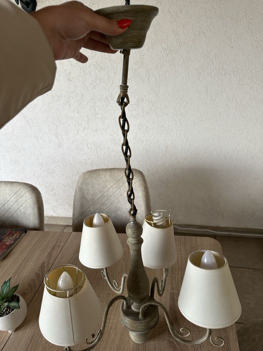 Lustra vintage suspendată metalică