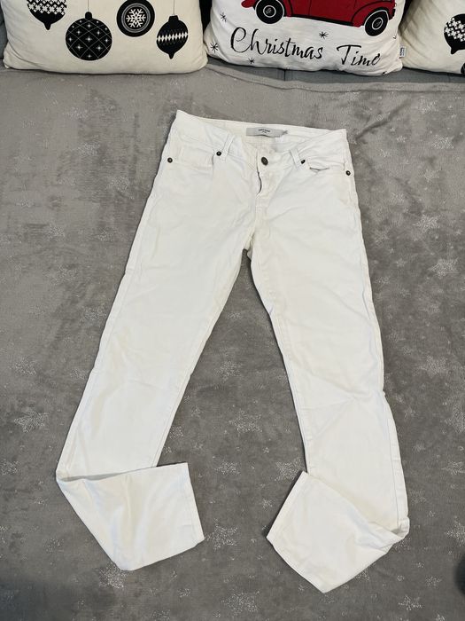 Blugi albi skinny Vero Moda