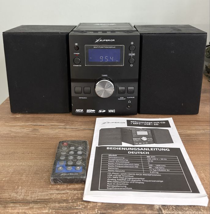Компактна аудио система Superior NE-271–CD/MP3/USB/SD+Дистанционно