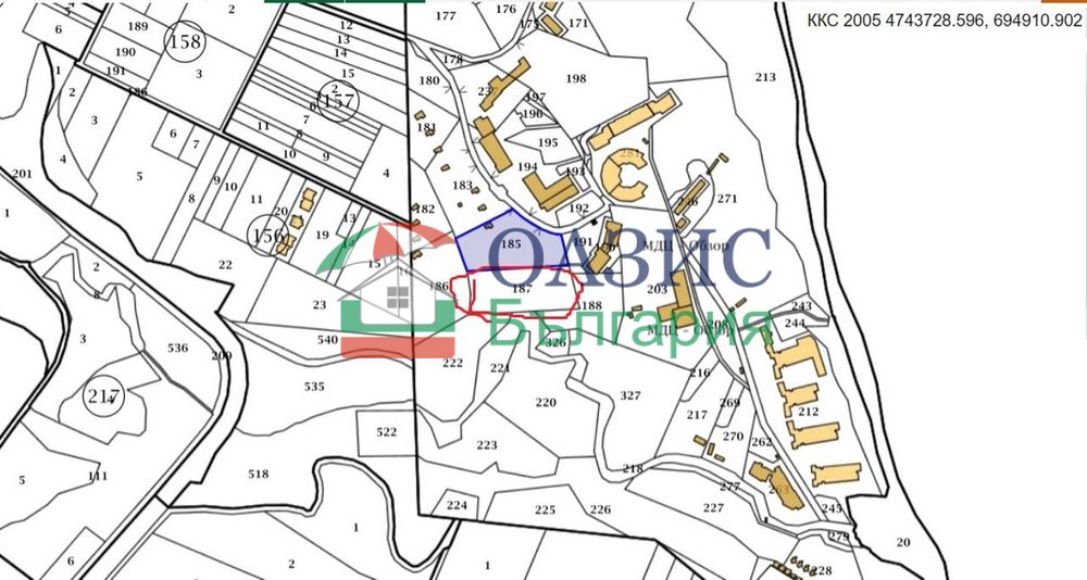 Урбанизиран парцел до морето в гр. Обзор, общ. Несебър, 5208 кв.м,