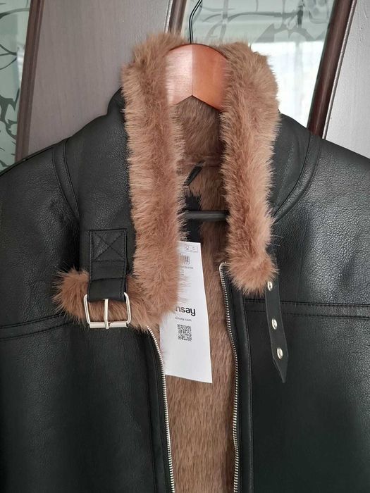 Дамско кожено яке L