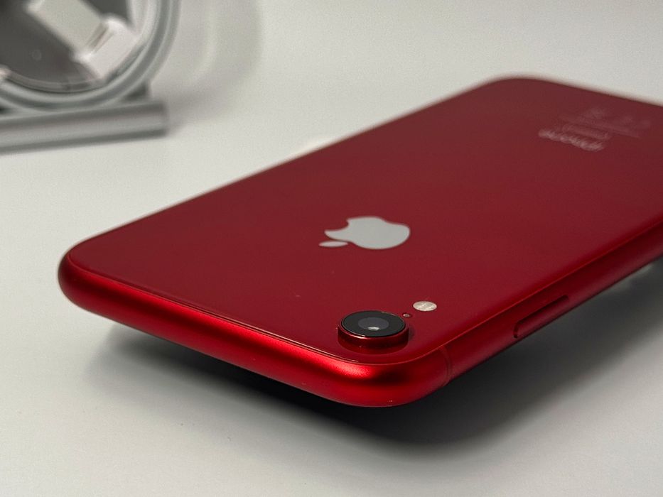iPhone XR, 64GB, Product Red, 100% батерия, КАТО НОВ, 1г. ГАРАНЦИЯ!