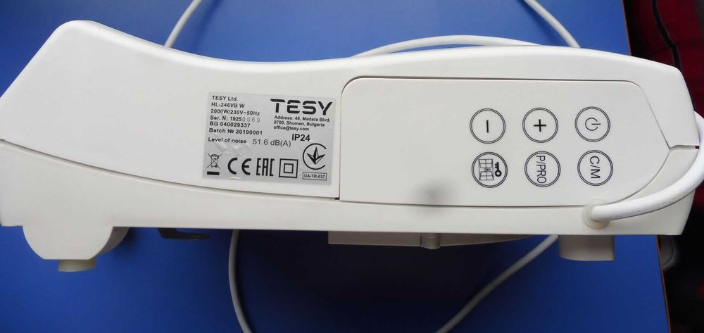 Печка за баня TESY HL-246 VB W, вентилаторна, 2000W, 10 €