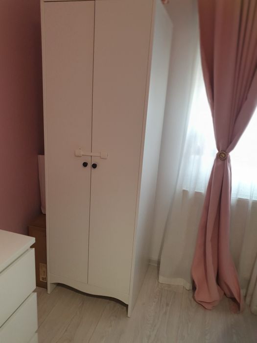 Mobilier camera copii, pat Kura Ikea, reversibil + saltea Malfors / du