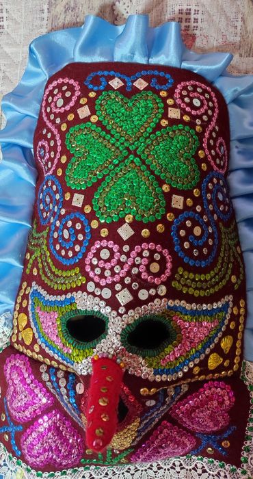 Кукерска гугла маска, нова, декорация, изкуство