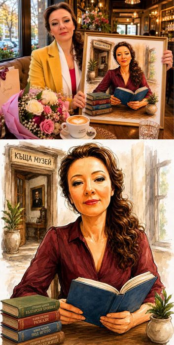 Карикатури, шаржове и колажи по снимка с печат