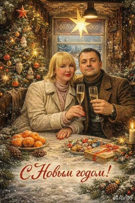 Новогодние открытки СССР