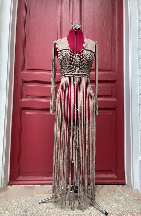 Rochii de plaja din snur macrame- 650 lei