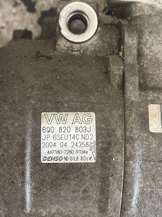 Compresor Ac Skoda Fabia 6Y2 1999 - 2008 1.9 Sdi Asy 6Q0820803J