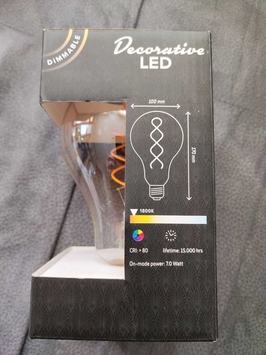 дълъг полилей с лед крушка НОВО