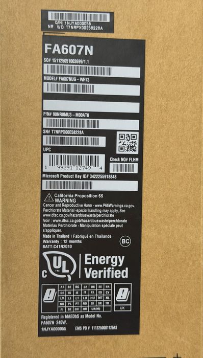 Asus Tuf A16 Gaming 16/512 R7 RTX4050