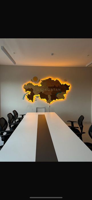 Декоративная карта Казахстана