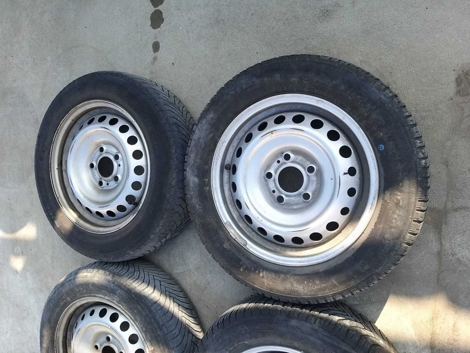 Set jante tabla cu anvelope r15 m+s michelin 185/65r15 renault express 2022 5232r 5262r