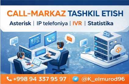 Call-markaz tashkil etish va sozlash Asterisk, IP telefoniya, IVR