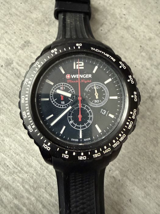 Vând ceas Wenger Roadster Black Night Chronograph — Swiss Made