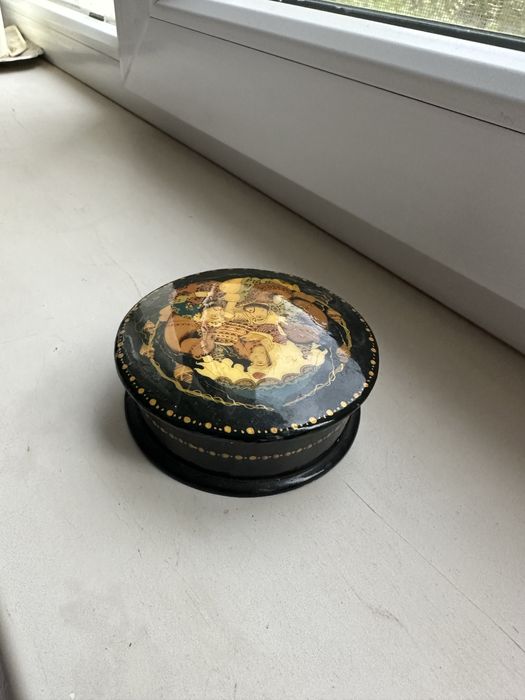 Шкатулка росписная дерево