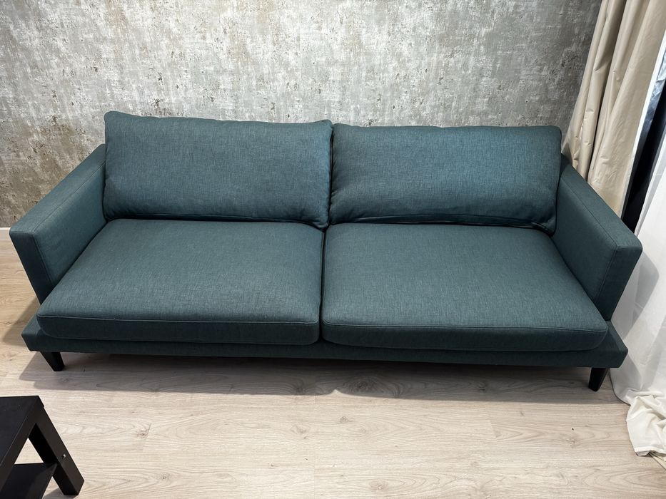 Canapea verde petrol 230x100 cm, stare foarte bună