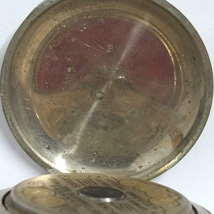 HEBDOMAS 8-дневен, швейцарски джобен часовник, профилактиран,перфектен