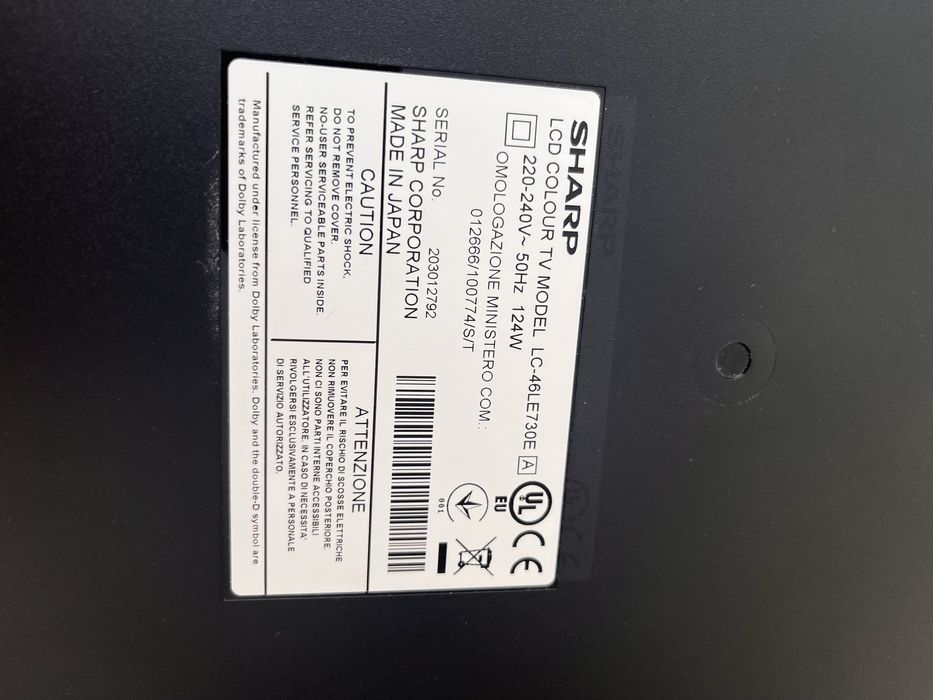 Телевизор Sharp LCD colour TV model