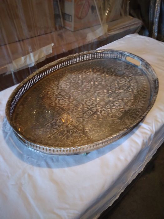 Ретро тави. Голям метален поднос.
