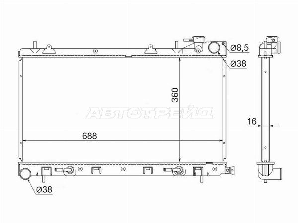 Радиатор Subaru Forester