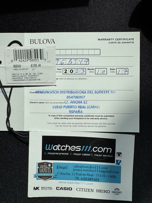 Bulova Precisionist Series X 96B349 | Sapphire | 300M | Chronograph