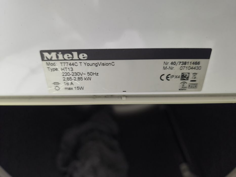 Сушилня Miele T7744C YongVisionC - 7кг. Клас В