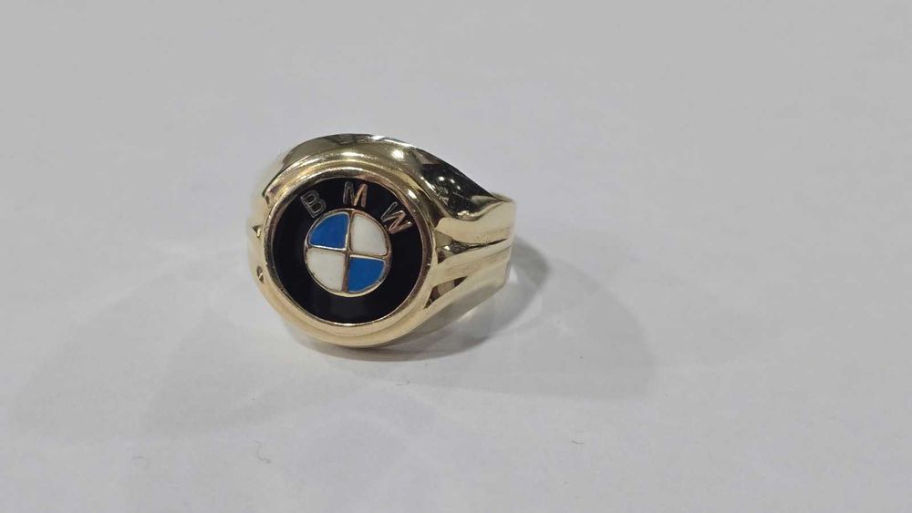 Мъжки златен пръстен BMW 14 карата