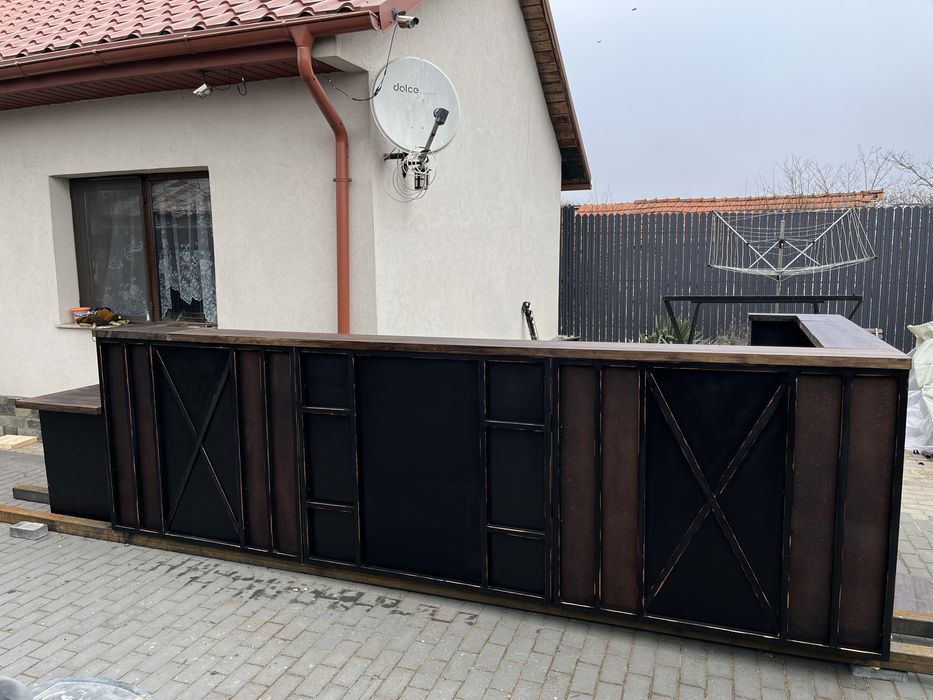 Comoda/ mobilier / receptie modulara stil industrial !Fier si lemn