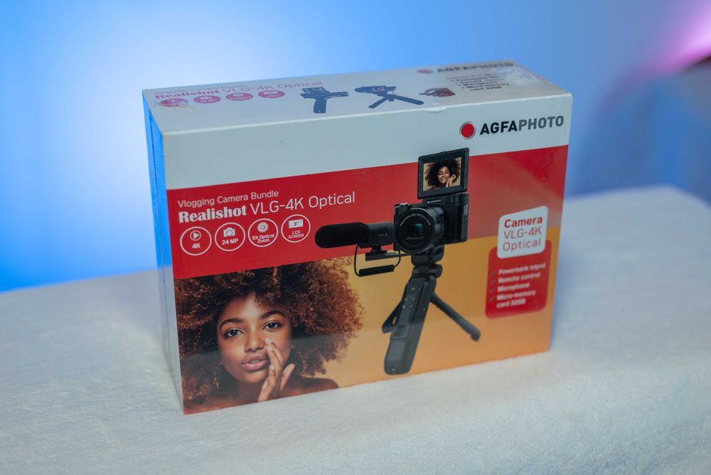 Realishot VLG-4K Optical - Kit Vlogging 4K+ Trepied+card+microfon