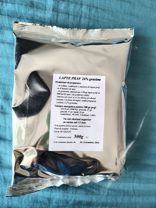 Lapte praf 10 lei/ punga x 500g