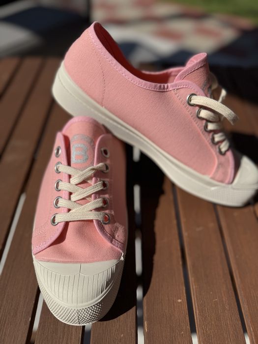 Teniși roz din material textil Bensimon