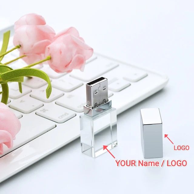 Fleshka (logo) Подарочный Кристал- кожаные Флешка 8гб для бизнеса. USB