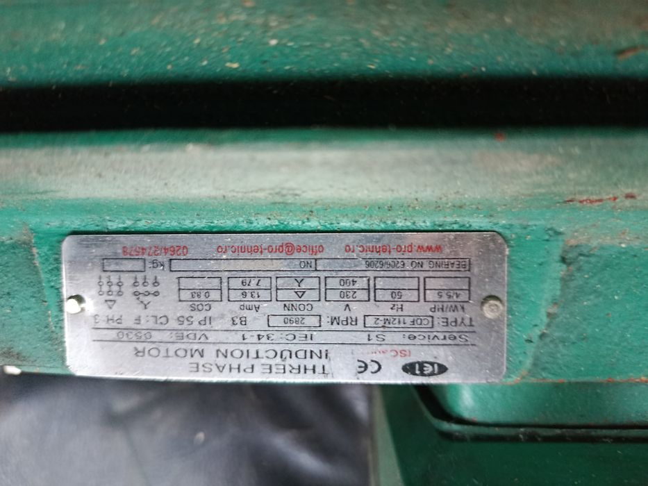 Motor electric 5kw monofazat și trifazat 2890rpm