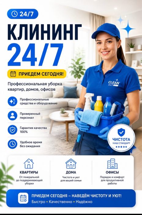 клининг чистый дом