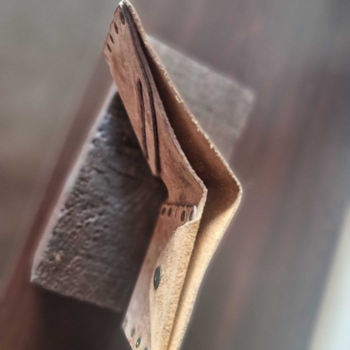 Ретро портфейл естествена кожа ръчна изработка идеален подарък