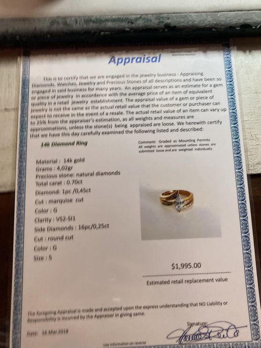 Inel aur cu diamante 0.70ct