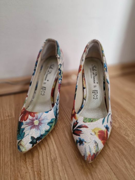 Pantofi piele cu toc 37