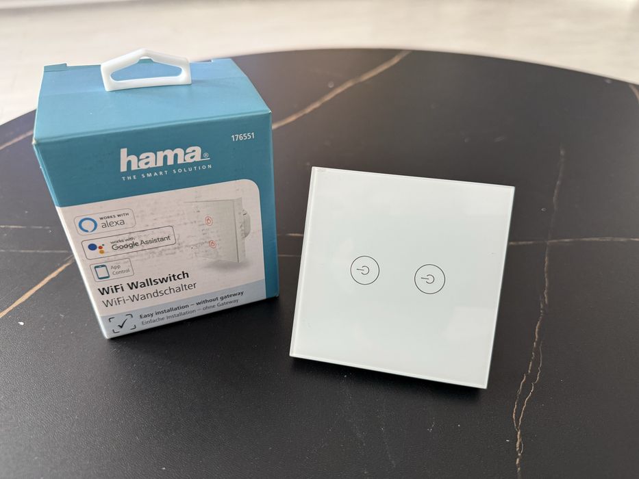 Intrerupator smart  HAMA 176551, Wi-Fi, Touch, alb