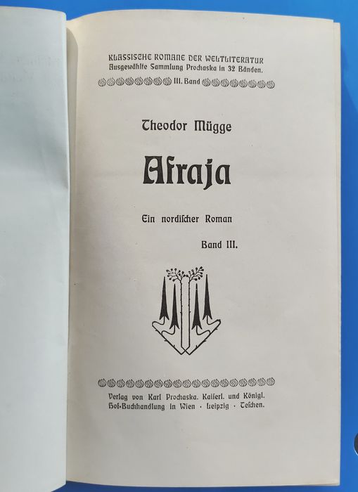 Carte veche Art Nouveau Jugendstil Belle Epoque din anul 1902 Afraja