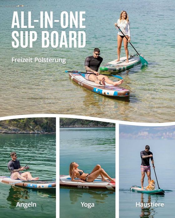 Placa Stand Up Paddle gonflabila ZLX 320x83x15 cm, set SUP complet