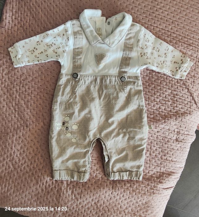 2 Salopete bebe  0-3 luni