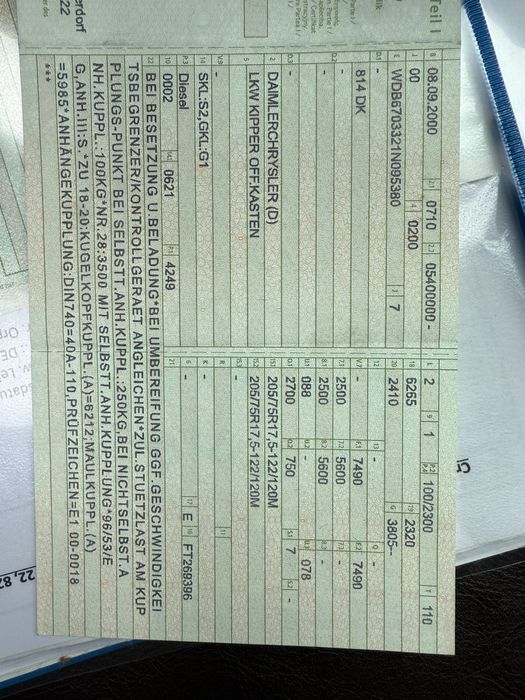 Mercedes vario doka 814