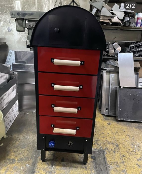 Пещ за печене на картофи газ и ток